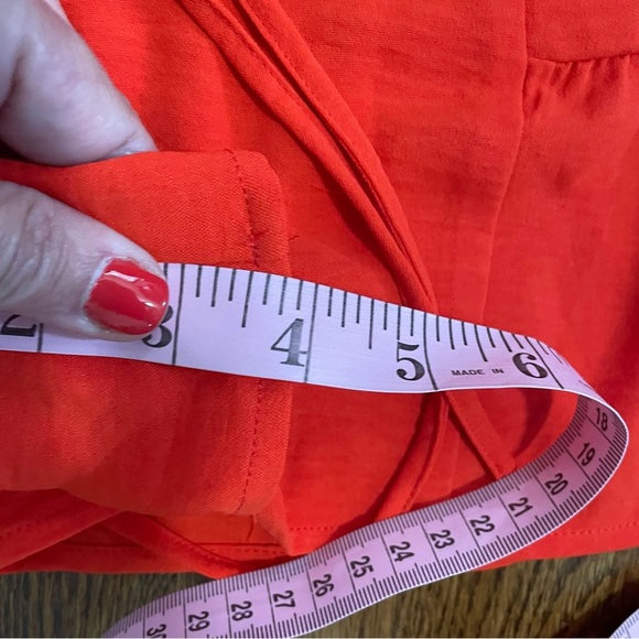 C & Z Dress Shorts Bright Orange/Red Size Small, NWT - Picture 9 of 9